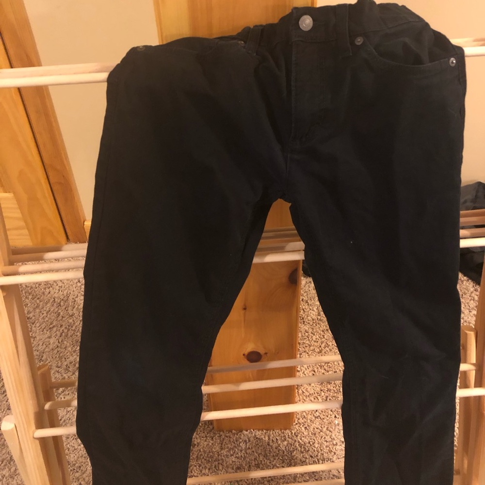 Levi 511 Slim Fit Black Khakis